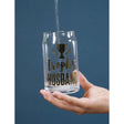 Trophy Husband Beer Glass with Gold Lettering | 15 oz. by The Bullish Store - Vysn