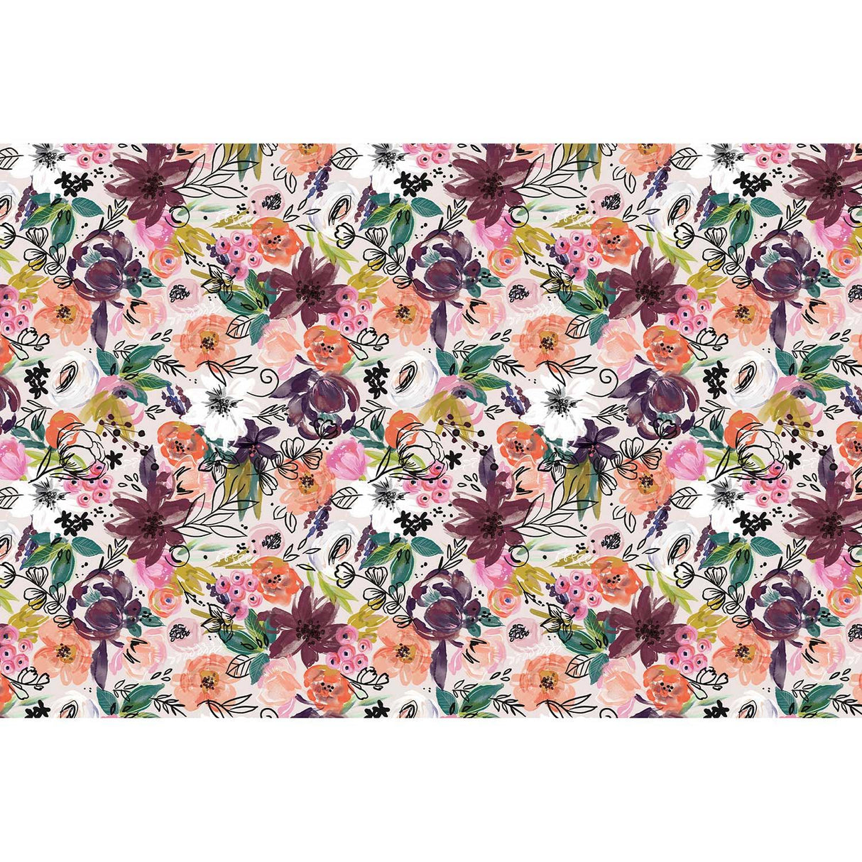 Twig & Twine 20" x 30" Floral Gift Tissue Paper by Present Paper - Vysn