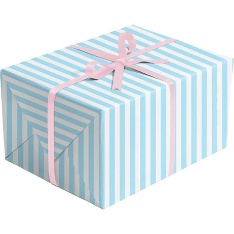 Two-Sided Pastel Pink Blue Gift Wrap by Present Paper - Vysn