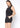 V-Neck Sleeveless Romper In Black by Shop at Konus - Vysn