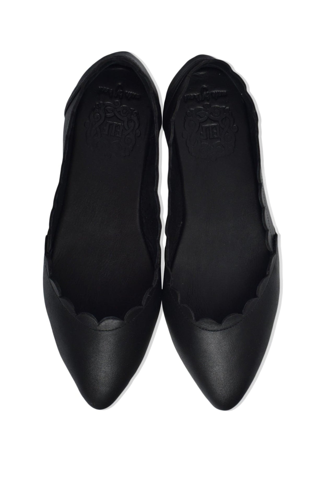 Valentina Leather Ballet Flats by ELF - Vysn