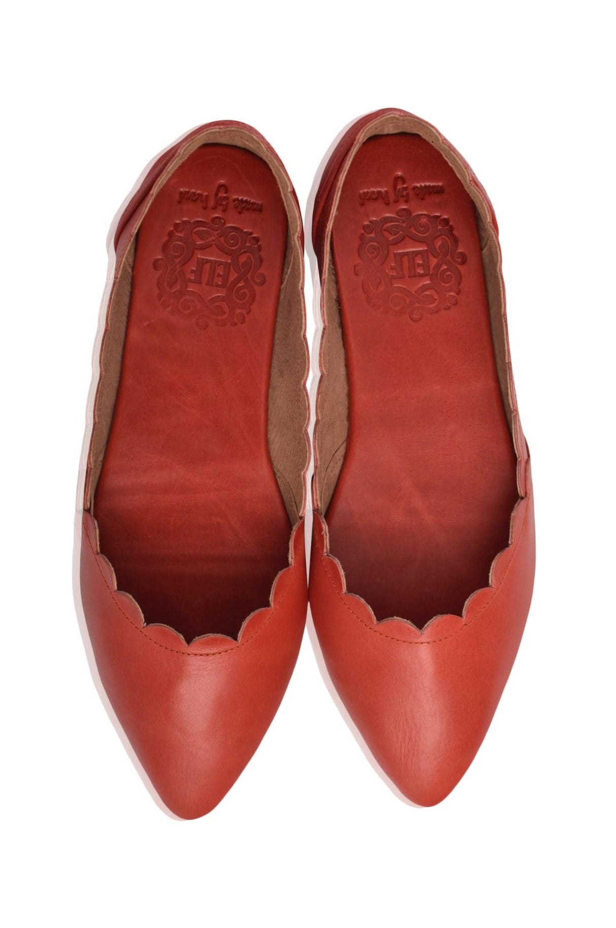 Valentina Leather Ballet Flats by ELF - Vysn