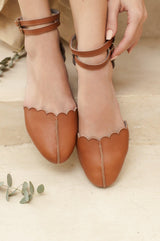 Venus Leather Flats by ELF - Vysn