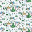 Village Town Christmas Gift Wrap by Present Paper - Vysn