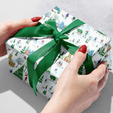 Village Town Christmas Gift Wrap by Present Paper - Vysn