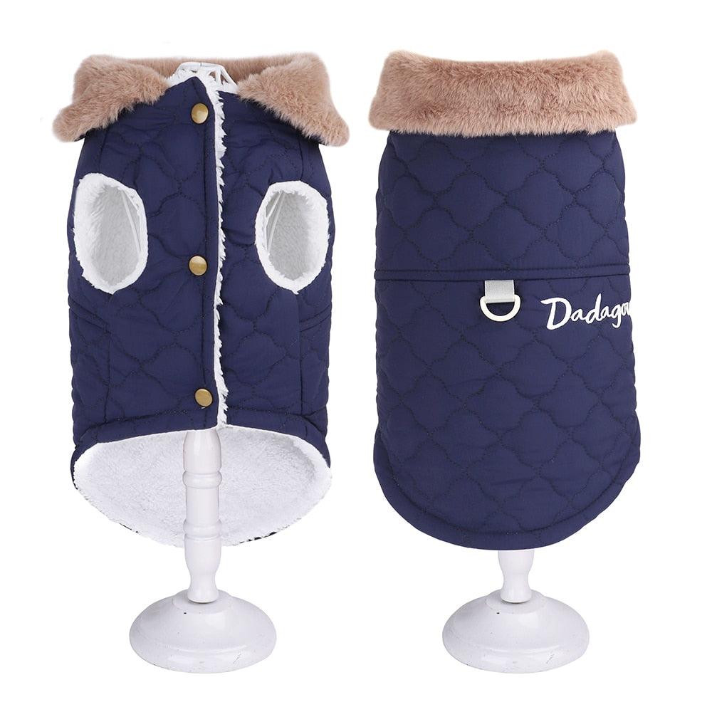 Waterproof Winter Jacket with Fur Collar for Small Dogs by Dach Everywhere - Vysn