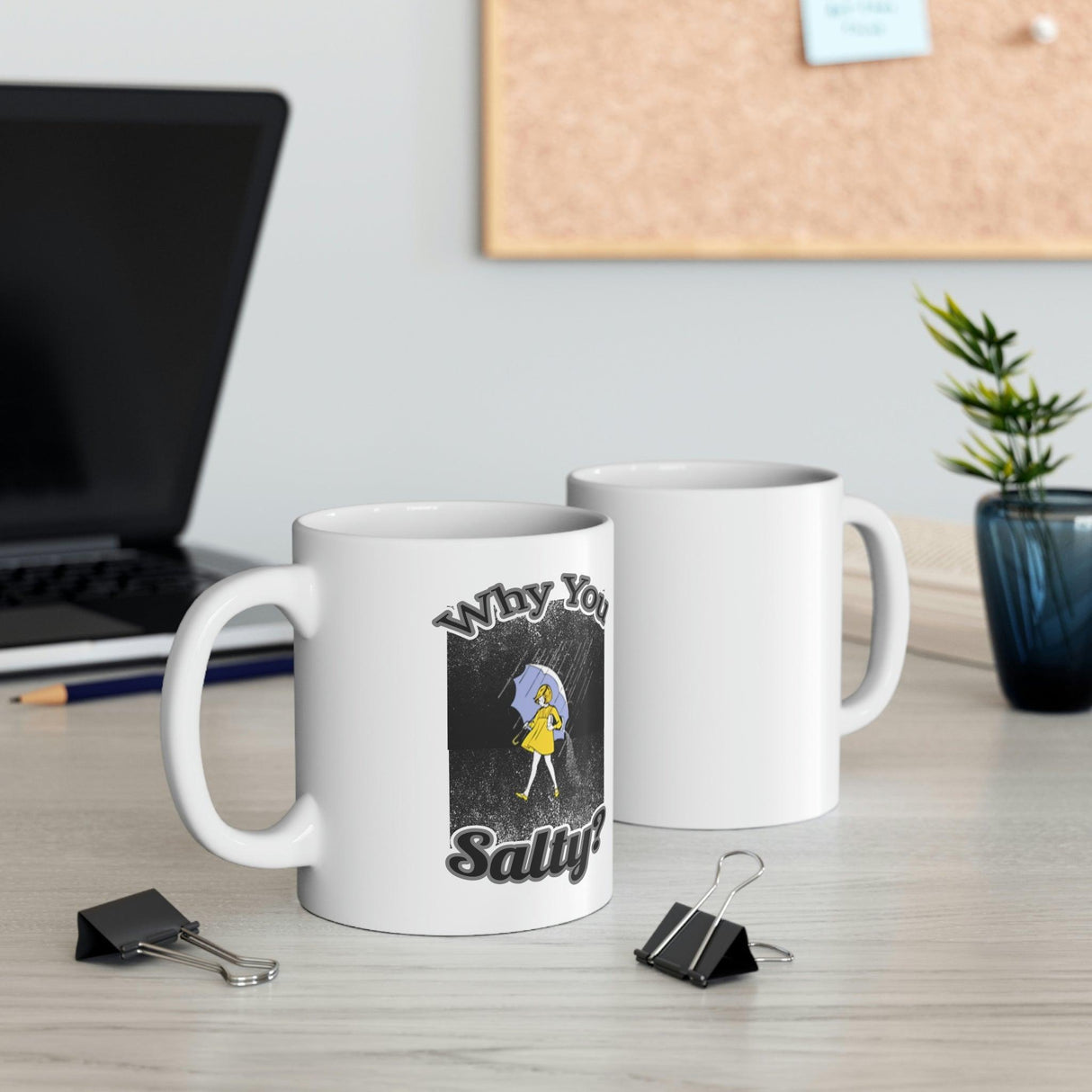 Why You Salty? Funny Ceramic Mug for Men and Women"11oz by Js House - Vysn