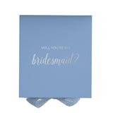 Will You Be My bridesmaid? Proposal Box Light Blue - No Border by Tshirt Unlimited - Vysn