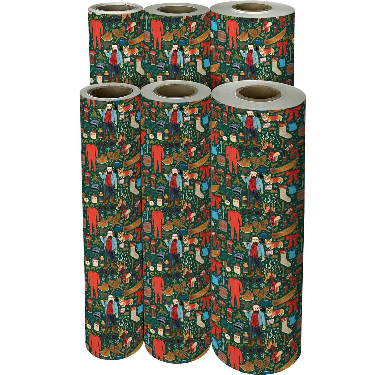 Winter Lumberjack Christmas Gift Wrap by Present Paper - Vysn