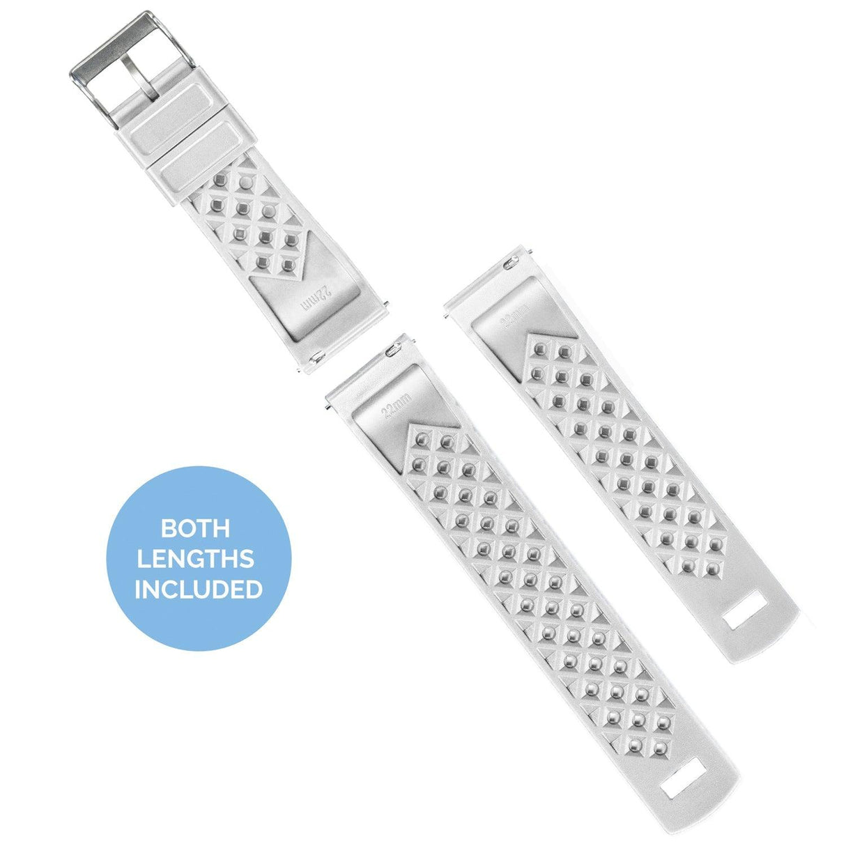 Withings Nokia Activité  and Steel HR | Tropical-Style 2.0 | White by Barton Watch Bands - Vysn