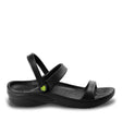 Women's 3-Strap Sandals - Black by DAWGS USA - Vysn