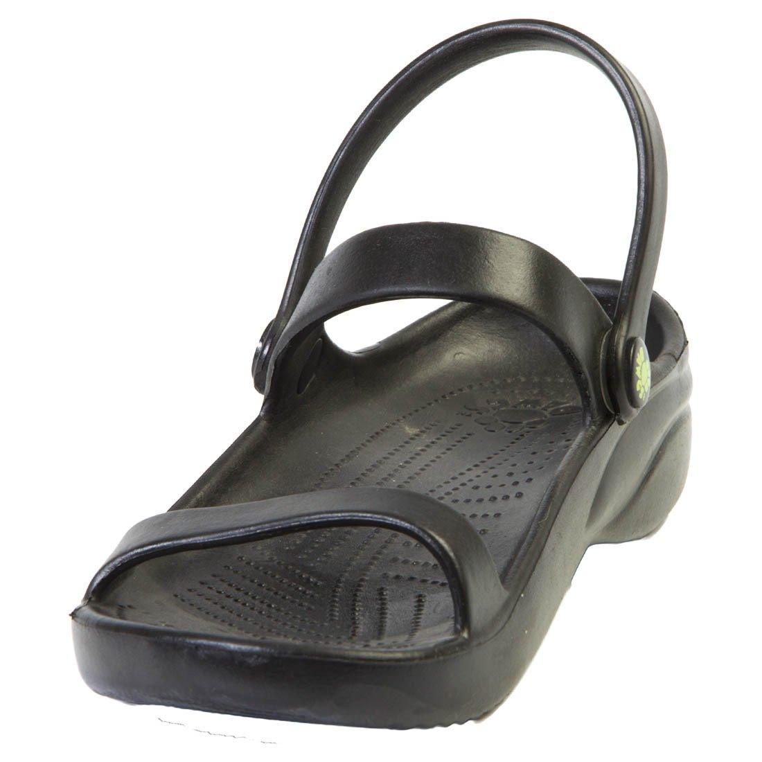 Women's 3-Strap Sandals - Black by DAWGS USA - Vysn