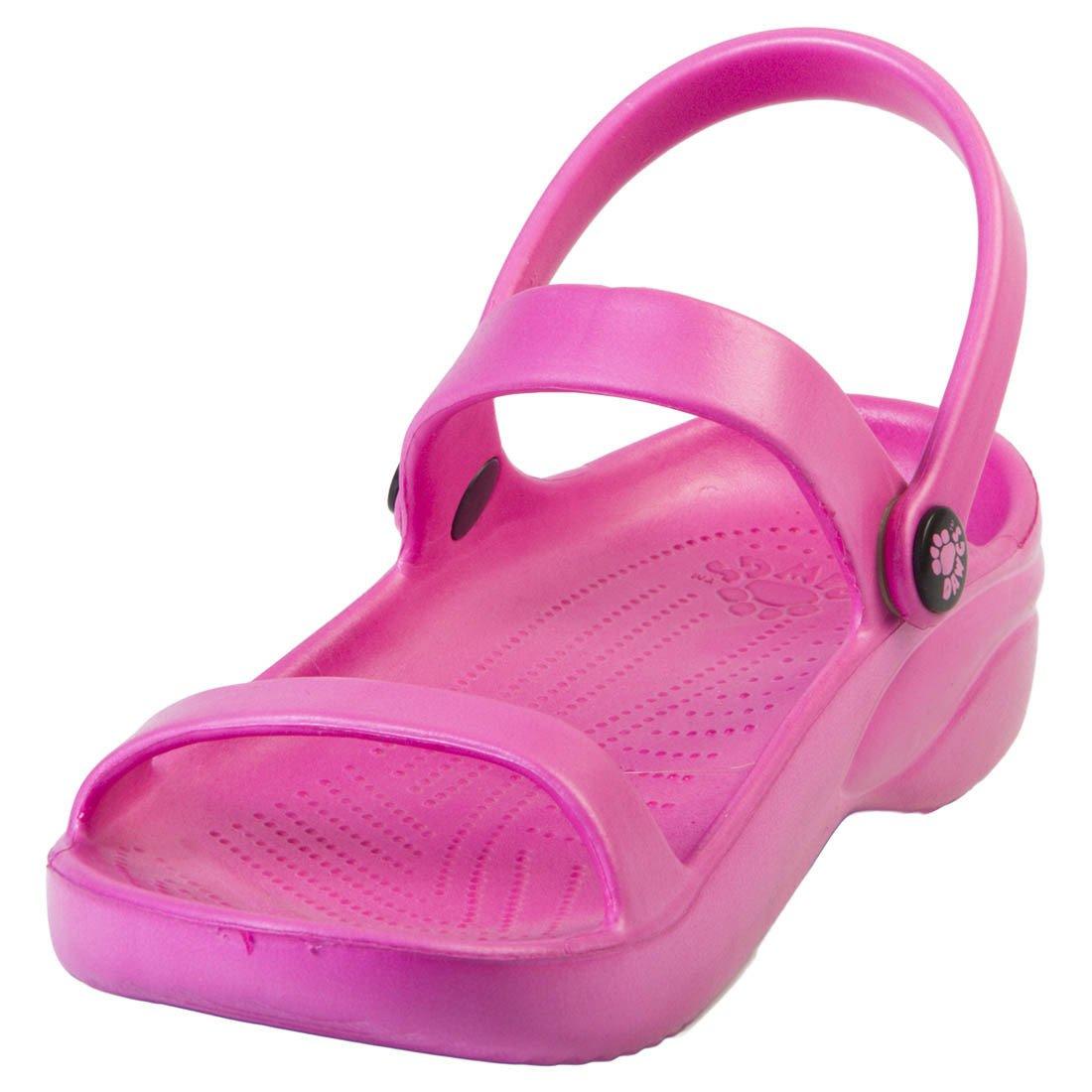 Women's 3-Strap Sandals - Hot Pink by DAWGS USA - Vysn