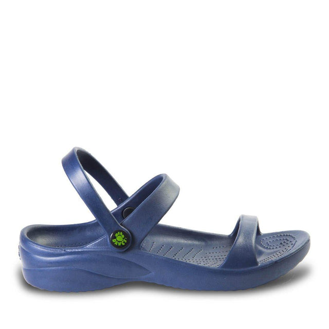 Women's 3-Strap Sandals - Navy by DAWGS USA - Vysn