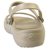 Women's 3-Strap Sandals - Tan by DAWGS USA - Vysn