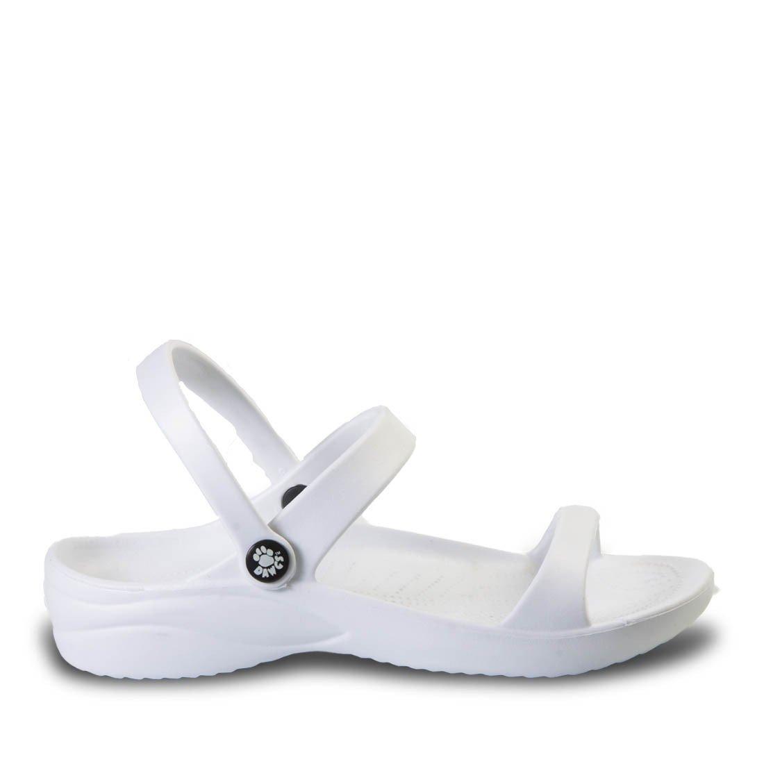 Women's 3-Strap Sandals - White by DAWGS USA - Vysn