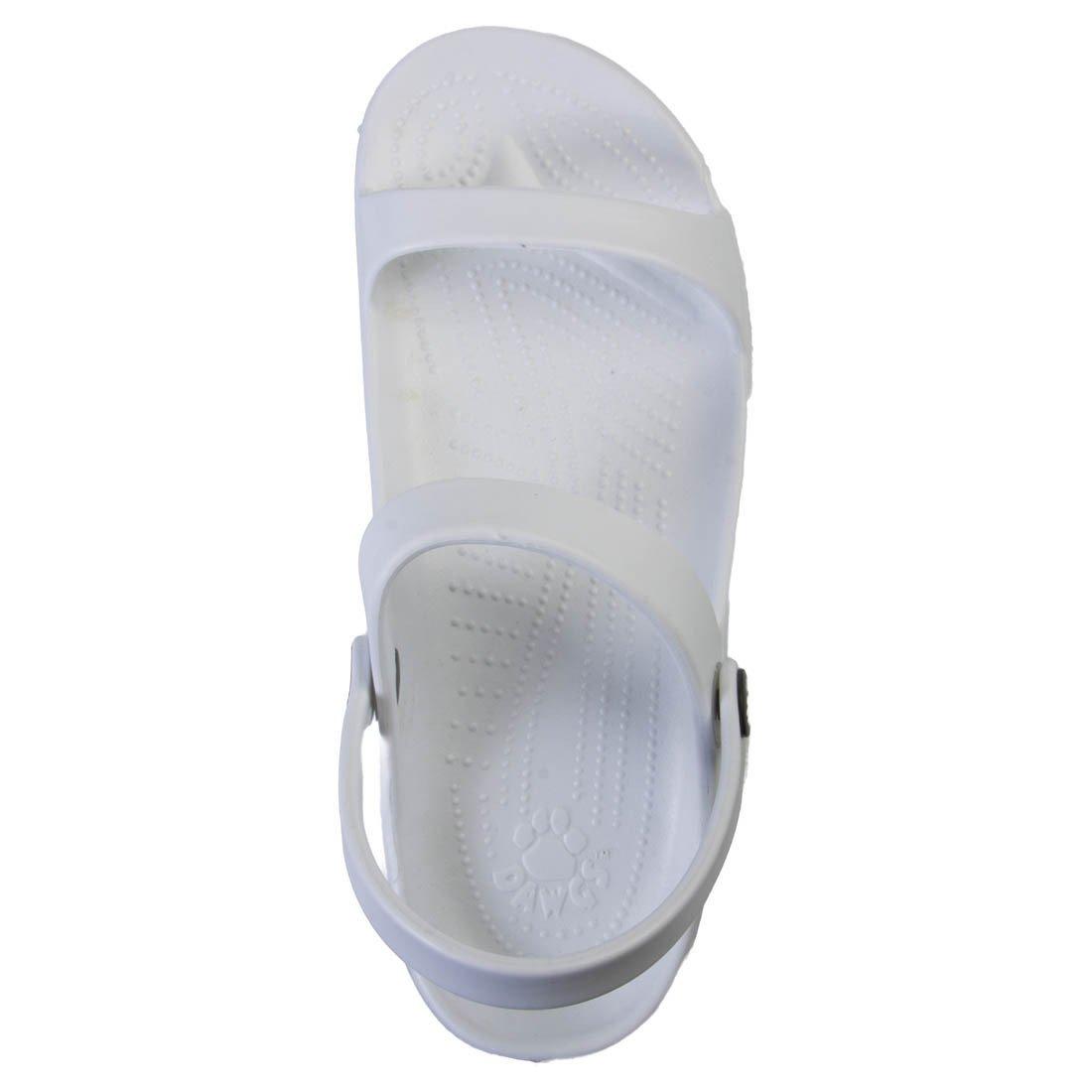 Women's 3-Strap Sandals - White by DAWGS USA - Vysn