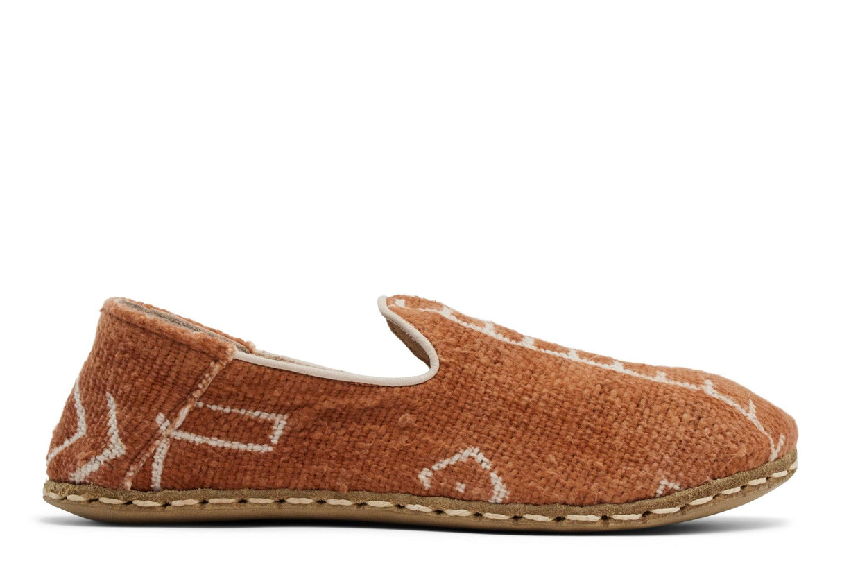 Women's Barefoot Grounding Mudcloth Slip-on Shoes / Terracotta by Raum - Vysn