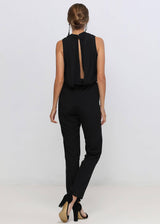 Women's Light Formal Sleeveless V-Neck Jumpsuit by Shop at Konus - Vysn