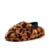 Women's Lisbon Faux Fur Slipper Leopard by Nest Shoes - Vysn