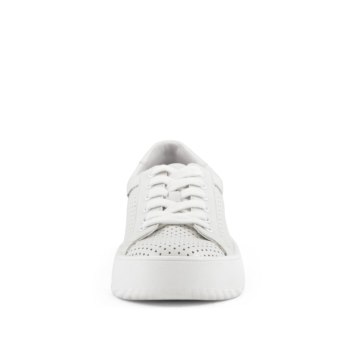 Women's Manila Perf Lace Up Sneaker White by Nest Shoes - Vysn