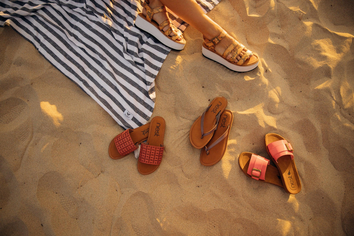 Women's Sandals Biarritz Brown by Nest Shoes - Vysn