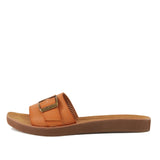 Women's Sandals Buckle Down Tan by Nest Shoes - Vysn