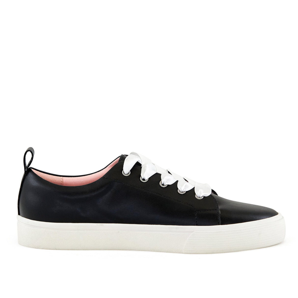 Women's Vancouver Wide Lace Sneaker Black by Nest Shoes - Vysn