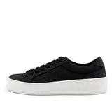 Women's Venice Micro Suede Lace Up Sneaker Black by Nest Shoes - Vysn