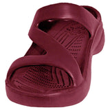 Women's Z Sandals - Burgundy by DAWGS USA - Vysn