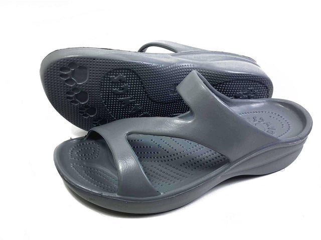 Women's Z Sandals - Flat Grey by DAWGS USA - Vysn