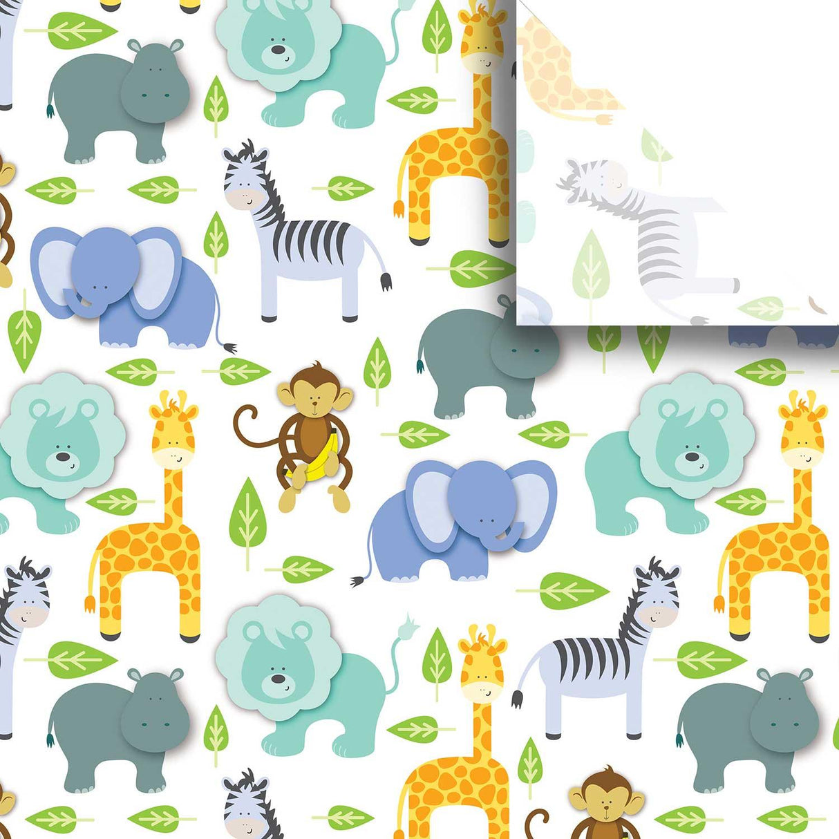 Zoo Animals 20" x 30" Baby Gift Tissue Paper by Present Paper - Vysn